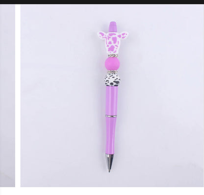 Cow Print Pens Ballpoint Pens, Black Ink 5 Colors