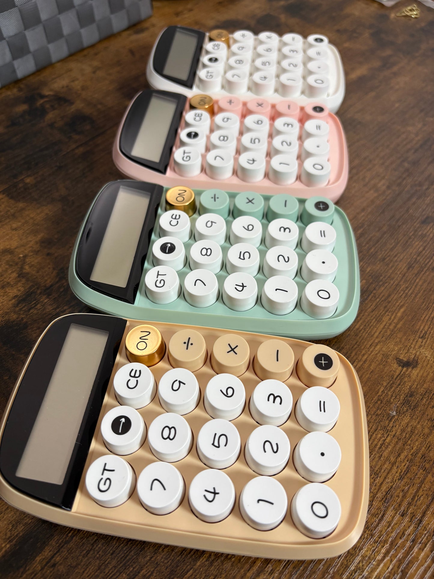 Chunky Button Calculators, Pastel Colors