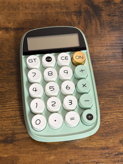 Chunky Button Calculators, Pastel Colors