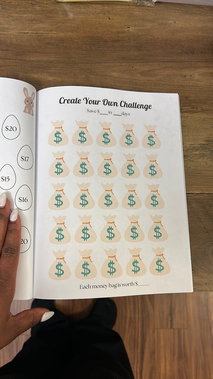 Savings Challenge Workbook, Money Saving Challenge Coloring Book, Savings Tracker, Money Book, Holiday Money Book, 100 Day Savings
