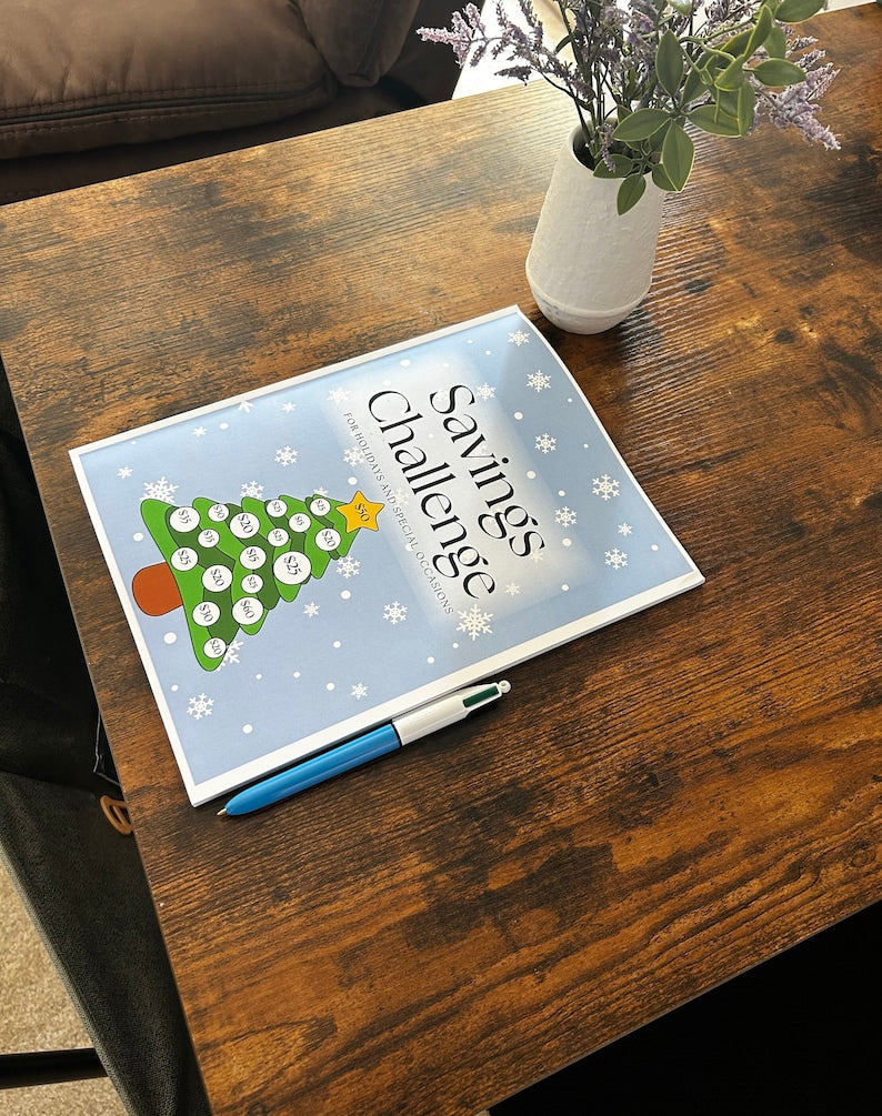 Savings Challenge Workbook, Money Saving Challenge Coloring Book, Savings Tracker, Money Book, Holiday Money Book, 100 Day Savings