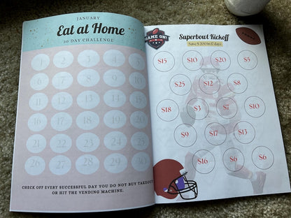 Savings Challenge Workbook, Money Saving Challenge Coloring Book, Savings Tracker, Money Book, Holiday Money Book, 100 Day Savings