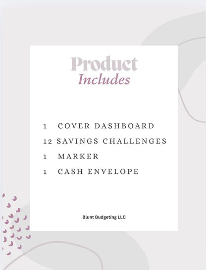 Bee Hive 12 Months Savings Challenge Game Inserts for Cash Stuffing, A6 Binder size, Set of 12 Laminated Mini Savings Challenge Trackers