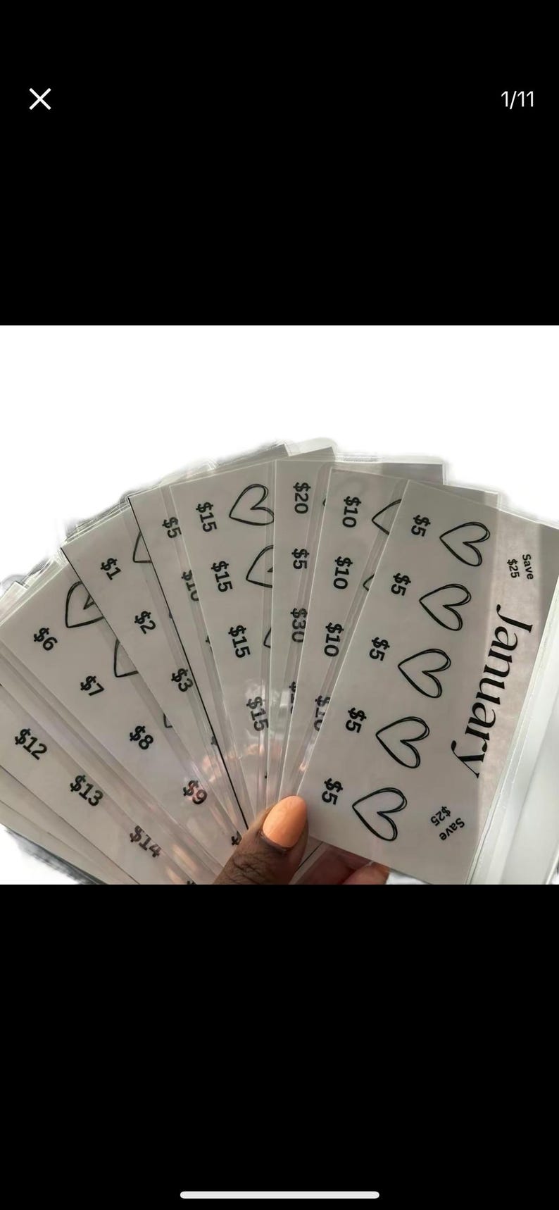 Black Bow, 12 Months of Savings Challenge Bundle for Cash Stuffing, A6 Budget Binder, Set of 12 Laminated Mini Savings Challenge Trackers