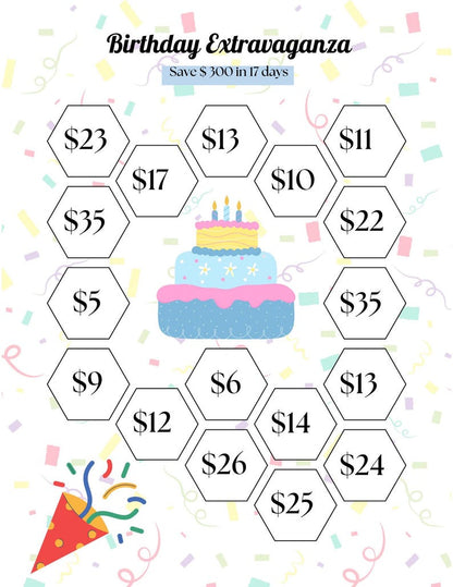 Holiday Savings Challenge Coloring Book Printable Money Tracker, Digital Savings, PDF A4 Size