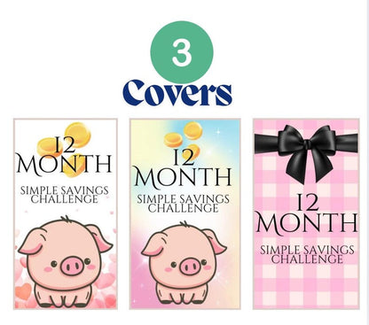 12 Month Savings Challenge, Money Challenge Printables
