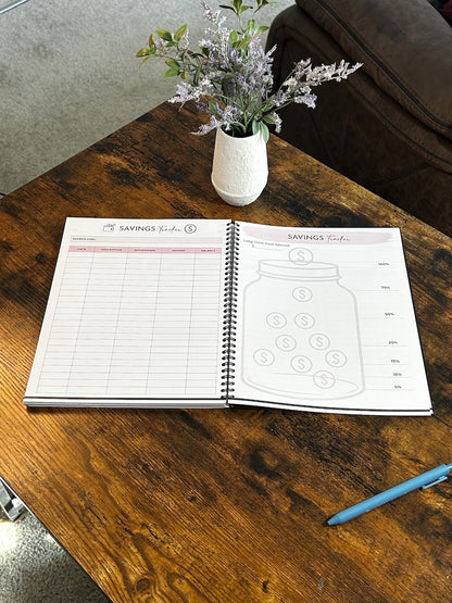 Budget Planner for Financial Organization, Monthly Expense Tracker & Savings Goals Journal Undated Money Management Workbook, Yearly Budget