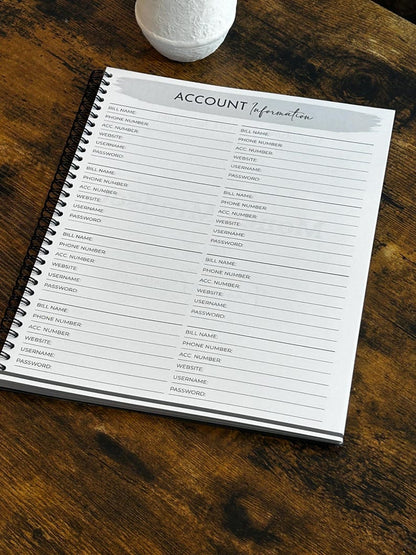 Budget Planner Book for Financial Organization, Monthly Expense Tracker & Savings Goals Journal Undated Money Management Workbook