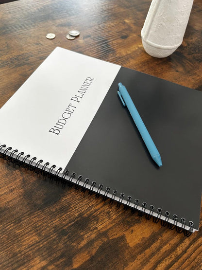 Budget Planner Book for Financial Organization, Monthly Expense Tracker & Savings Goals Journal Undated Money Management Workbook