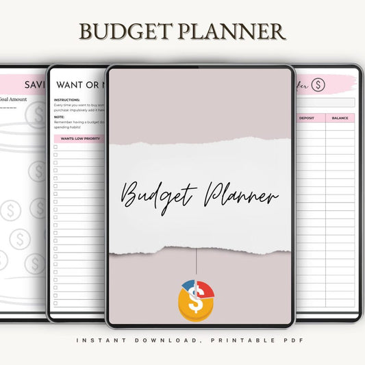 2025 Budget Planner, Printable Budget Organizer, Financial Planner, Monthly Expense Tracker, Savings Tracker, Money Management