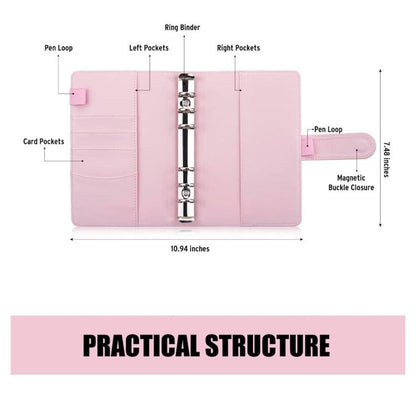 Black Bow, 12 Months of Savings Challenge Bundle for Cash Stuffing, A6 Budget Binder, Set of 12 Laminated Mini Savings Challenge Trackers